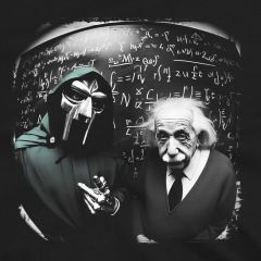 Science Meets Villainy Einstein and Doom T-Shirt