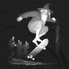 Gandalf Skateboarding – Epic Wizard Trick T-Shirt