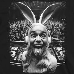 Techno Rabbit Khaleesi DJ Party Star T-Shirt – Game of Thrones Meets Rave