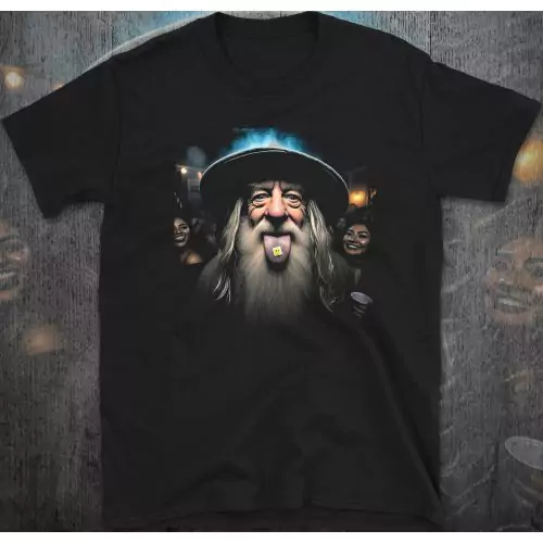 Gandalf's Party Vibes – Epic Rave T-Shirt